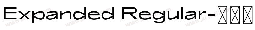 Expanded Regular字体转换 Expanded Regular字体转换